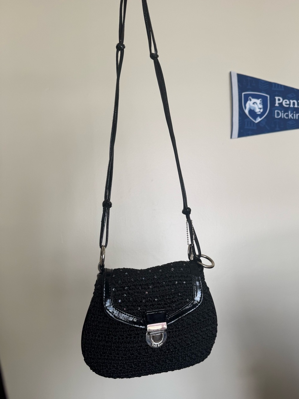 VTG The Sak sequined crossbody bag / black